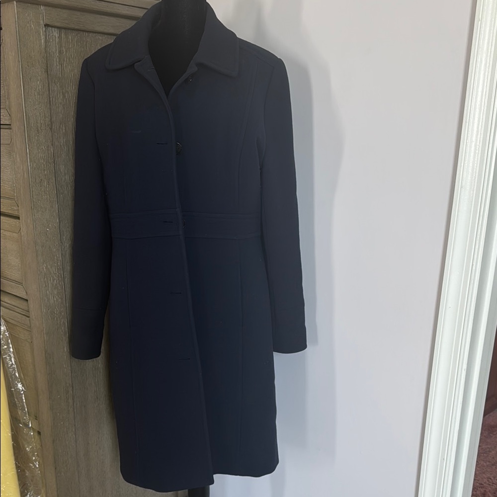 JCrew Double Cloth Wool Navy Coat (Lady Day Coat)